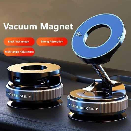 Vacuum Magnet Phone Bracket Multi - angles Adjustment Strong Magnetic Suck Design Foldable Car Holder For Navigation Stand –